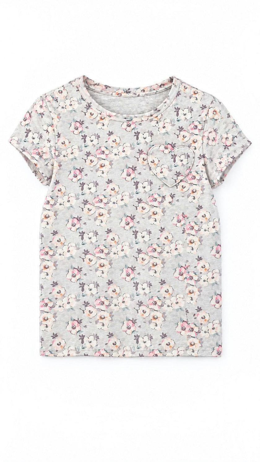 T-Shirt in Blush Meadow