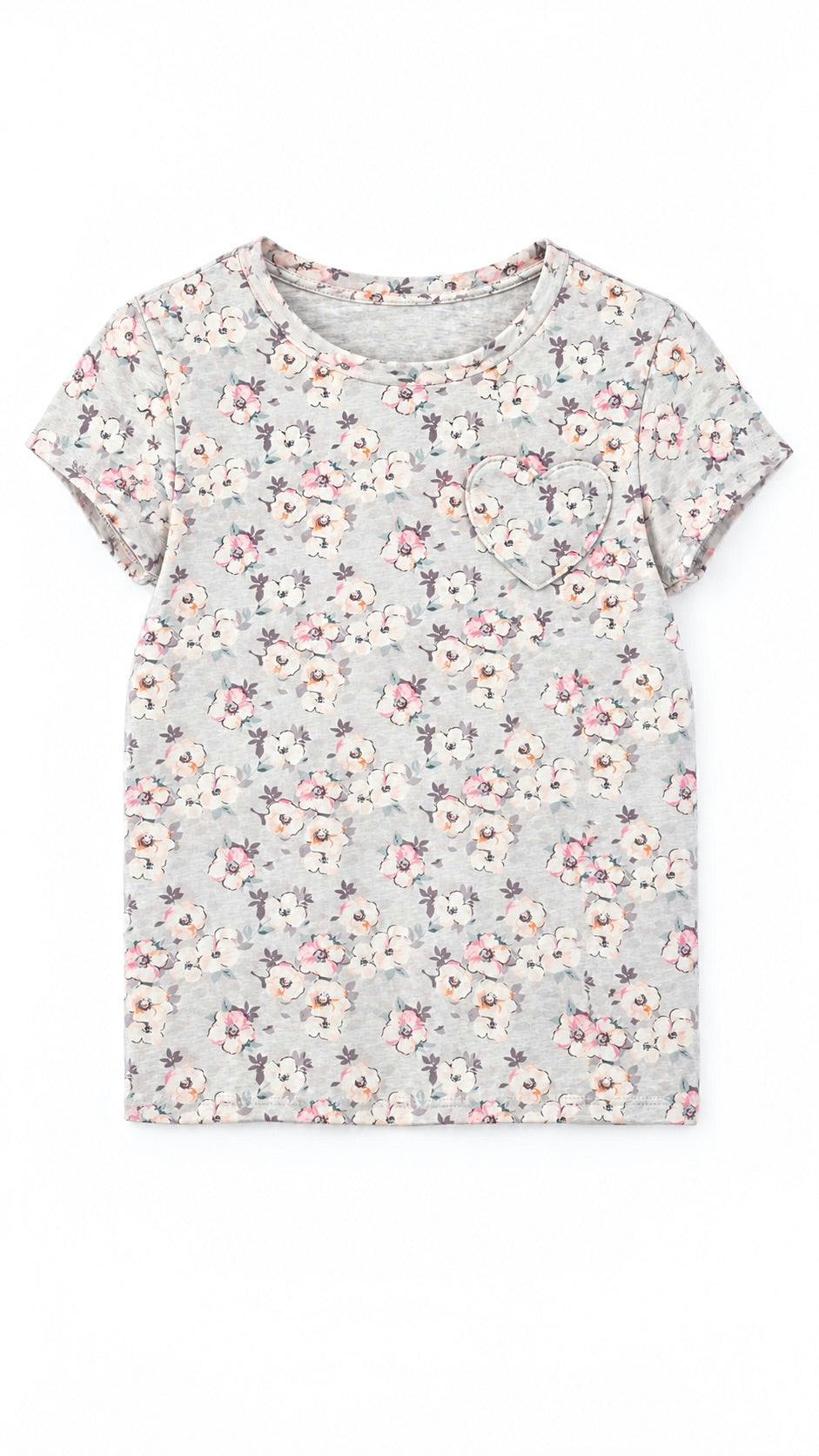 T-Shirt in Blush Meadow