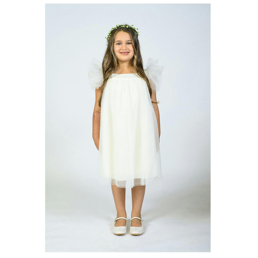 Cream Elena Dress