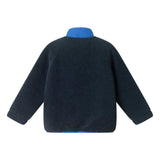 Colorblock Sherpa Full Zip | Navy & Green