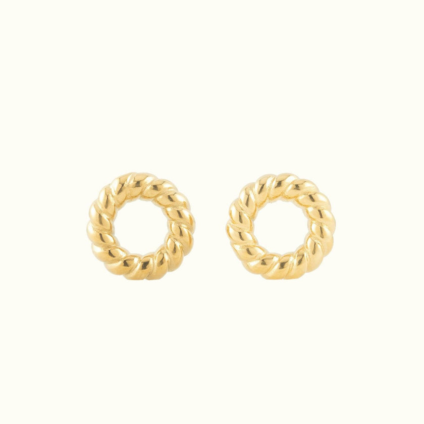 Rope Chunky Huggie Hoop Charms