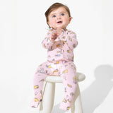 Easter Pink Bamboo Convertible Footie