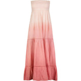 Fati Women's Strapless Maxi Dress Rose Ombre