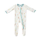 Teddy Bears Zippered Footie