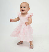 The Baby Ellie Nap Dress - Pink Variegated Stripe