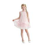 Pink Empressa Pleated Tulle Party Dress