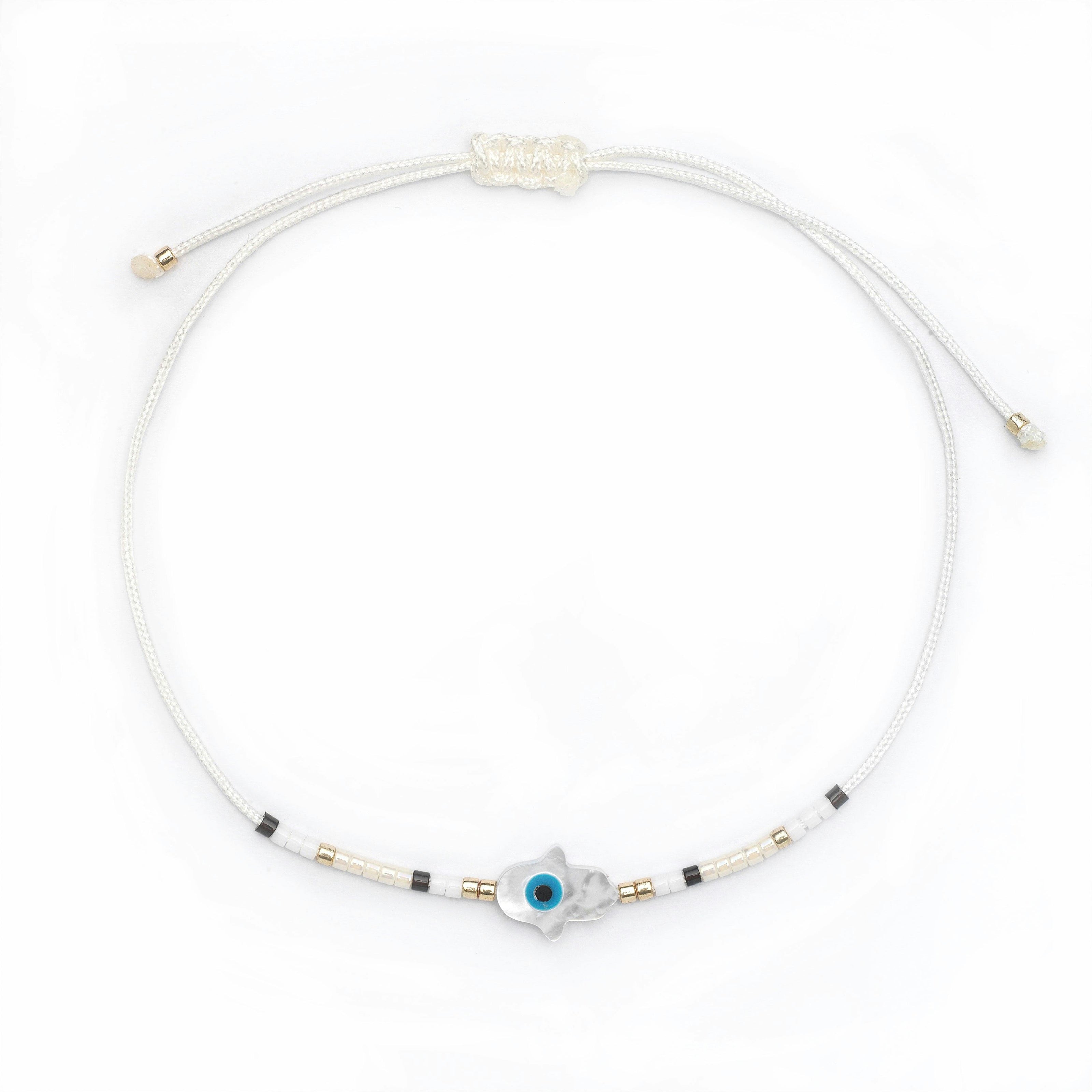 Hand of Fatima Beaded Bracelet