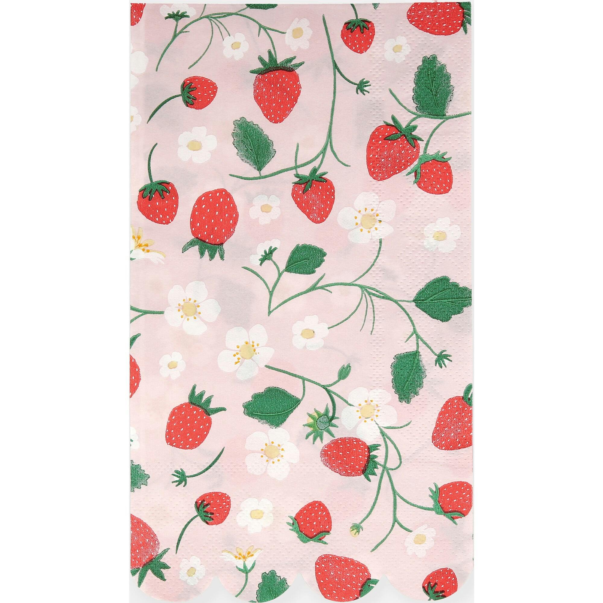 Strawberry Pattern Guest Towels