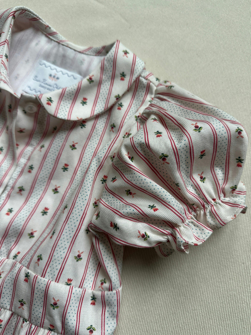Charlotte Dress | Holiday Dot Stripe
