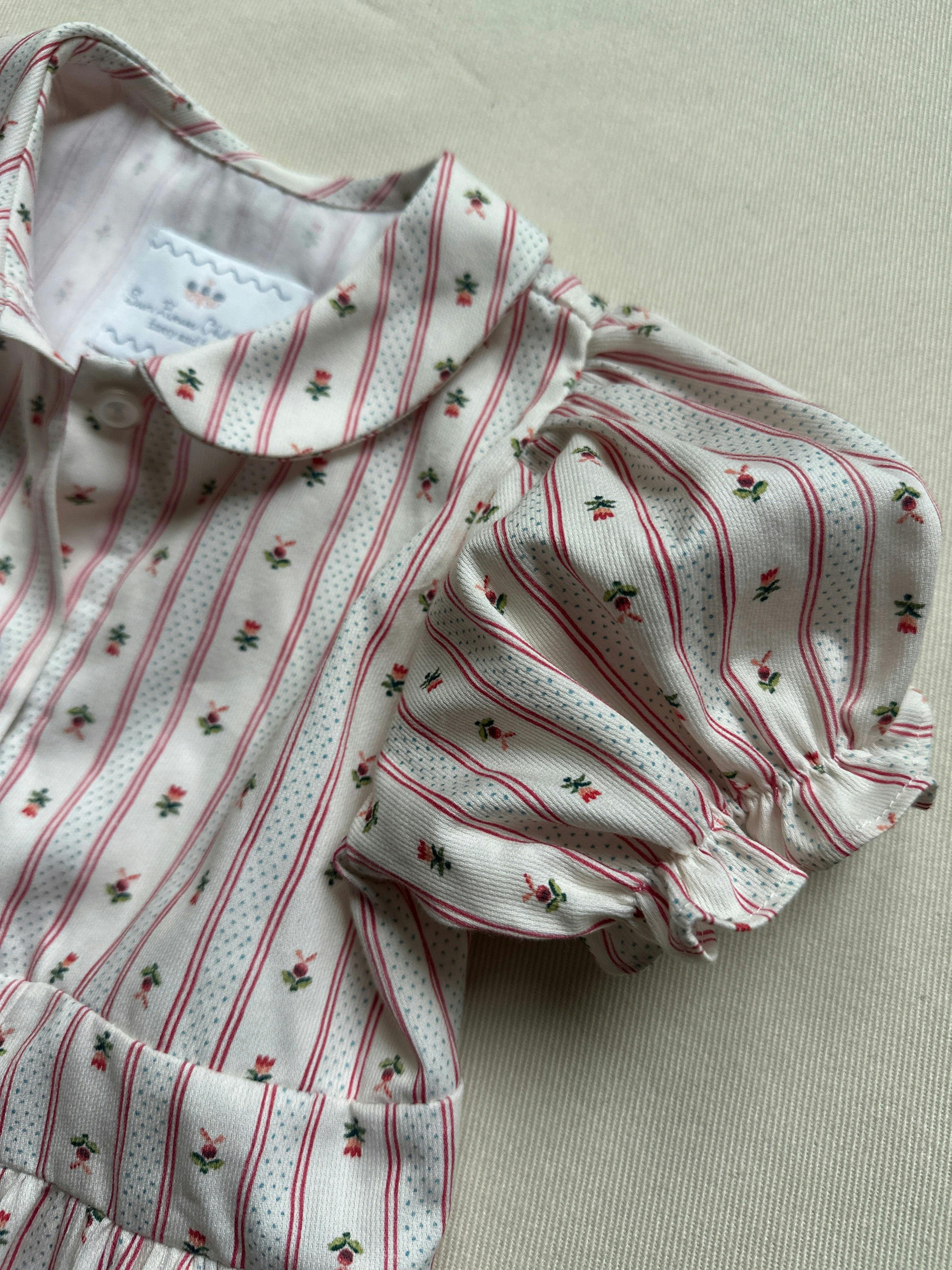 Charlotte Dress | Holiday Dot Stripe
