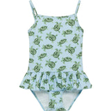 Peplum Swimsuit in Turtle