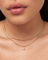 Delicate Solitaire Pendant - Elise Pendant