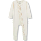 Salt Luxe Solid Ruffle Footed Romper