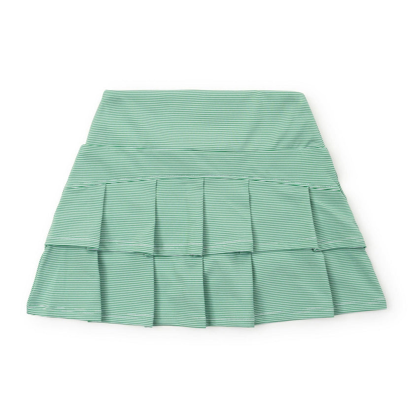 Margot Girls' Performance Skirt by LH Sport Green Stripes
