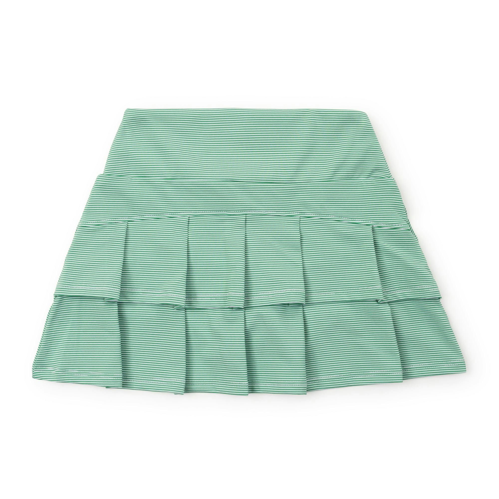 Margot Girls' Performance Skirt by LH Sport Green Stripes