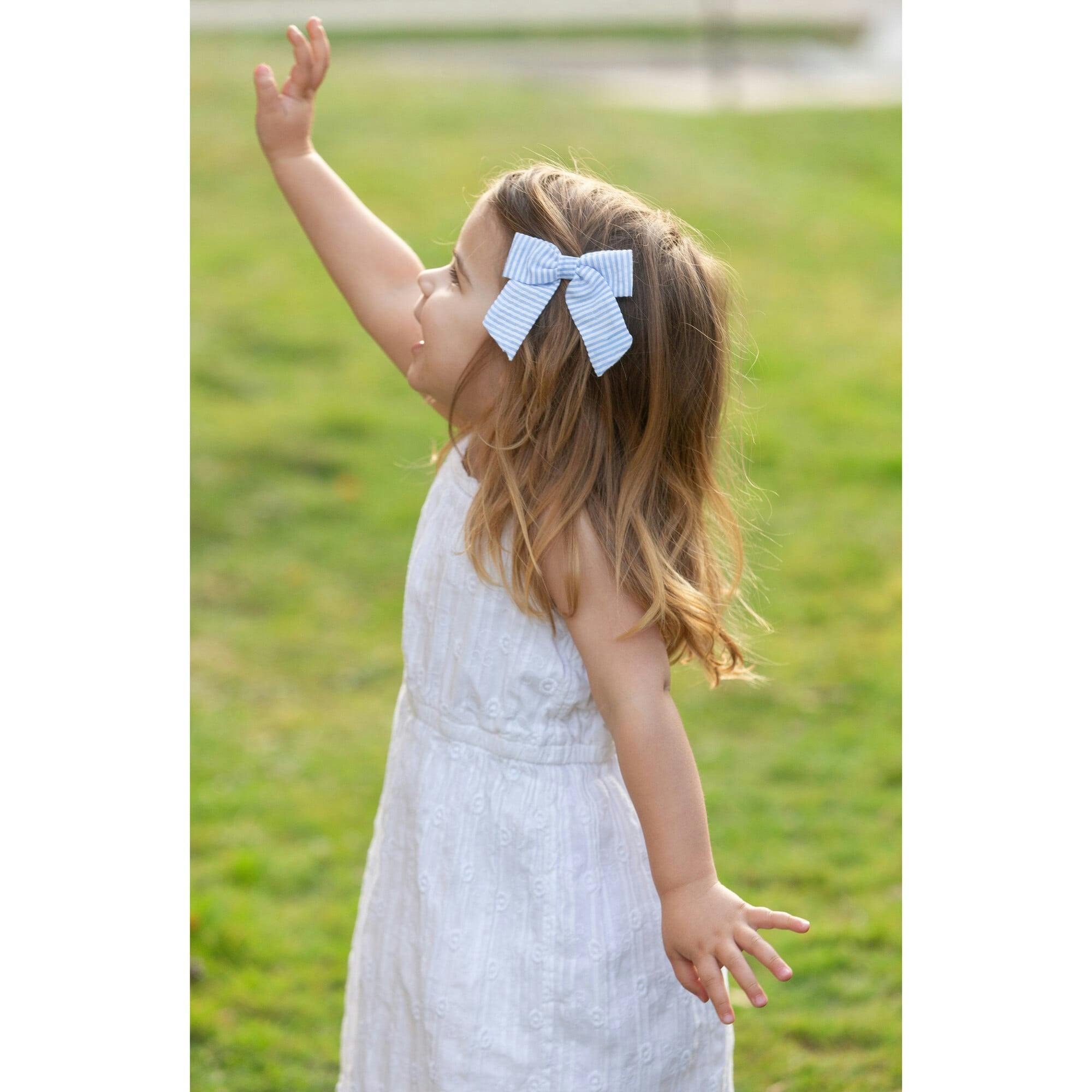 Seersucker Hair Bow