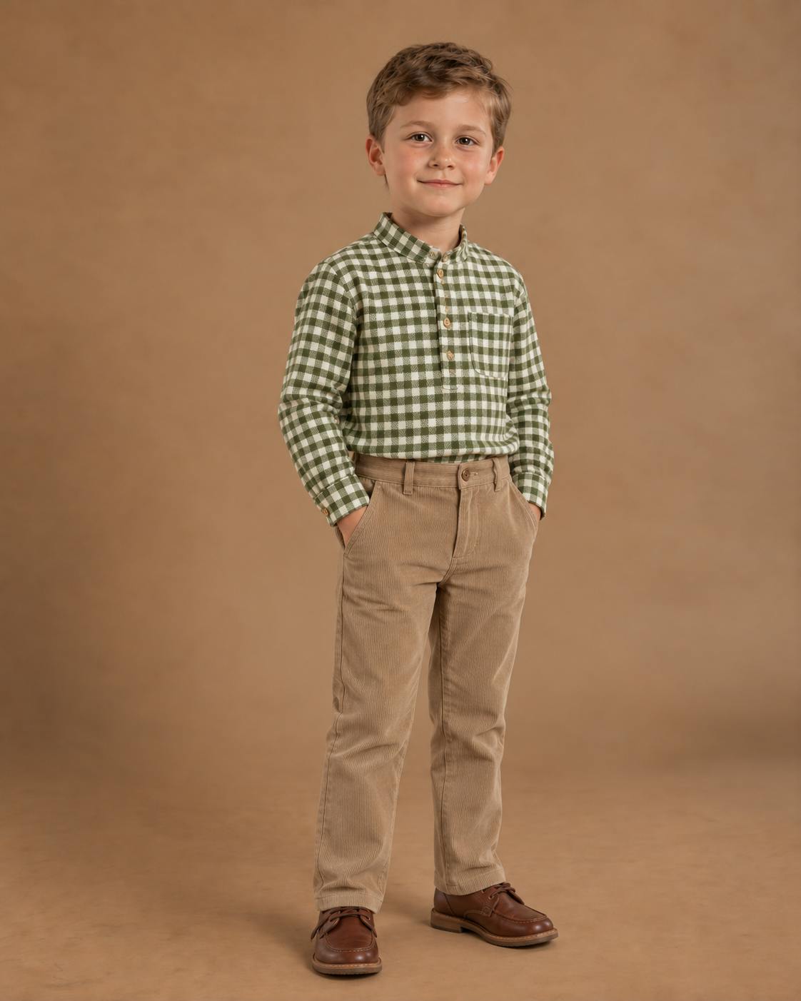 Pereprine Shirt Khaki Vichy