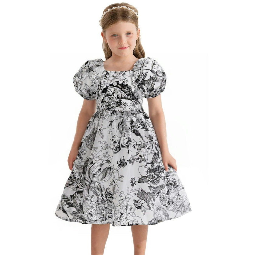 Black Encrè Floral Garden Dress