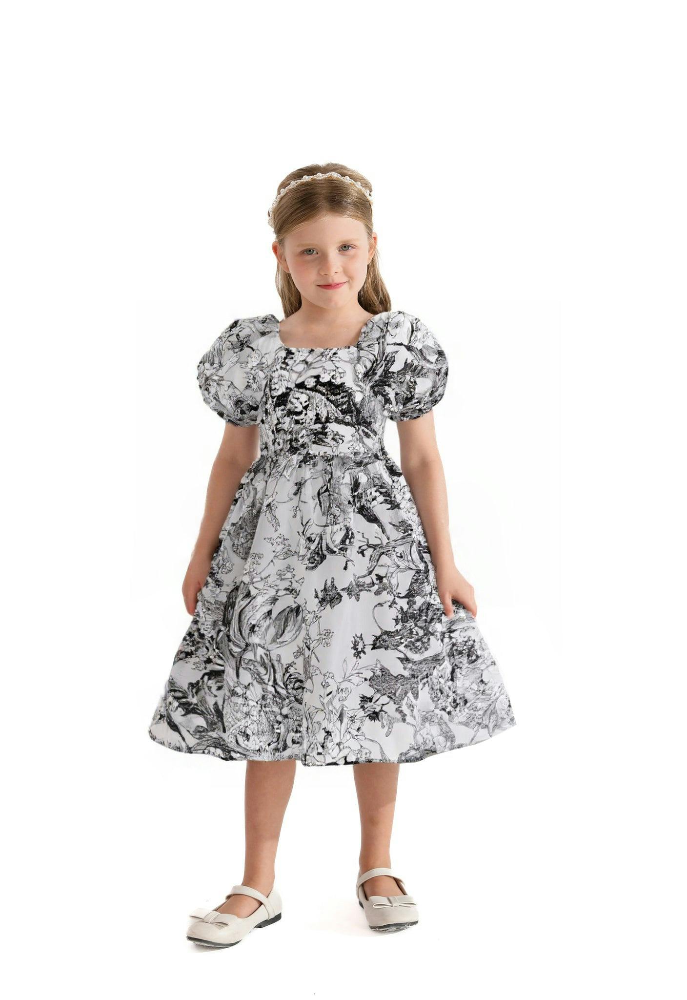 Black Encrè Floral Garden Dress
