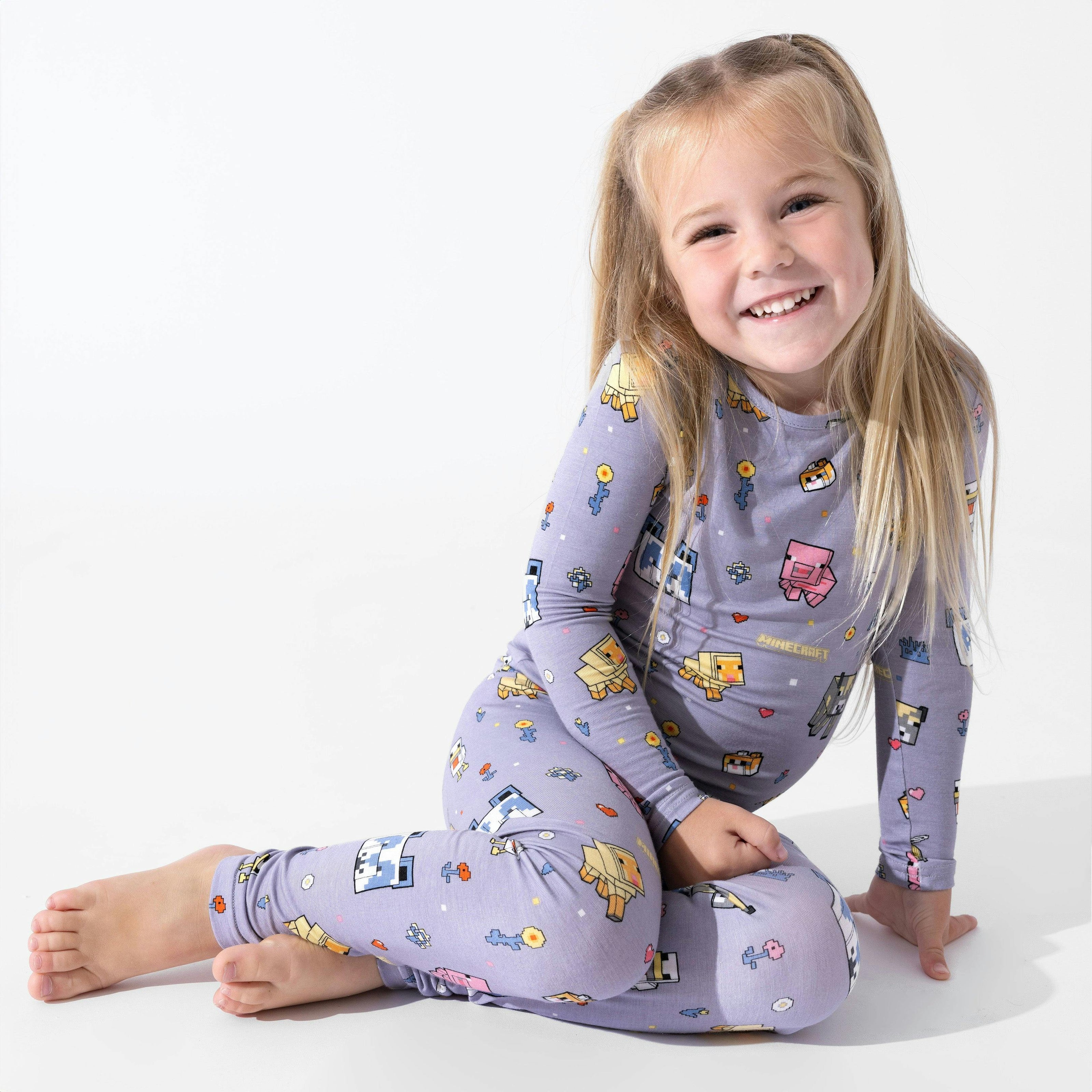 Minecraft: Pixel Pals Bamboo Kids Pajamas