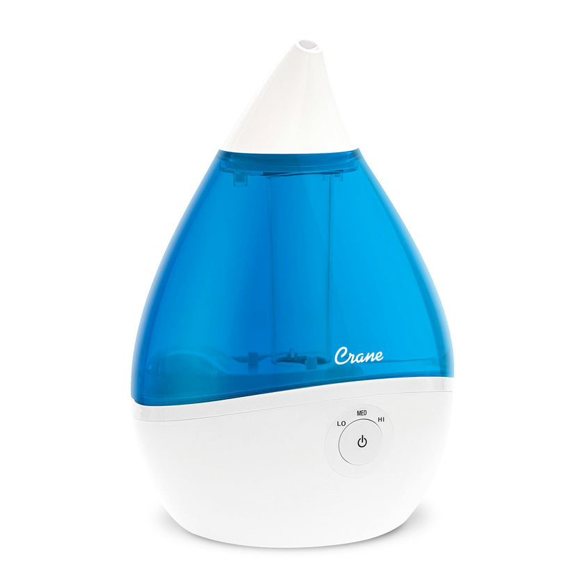 Crane .5 Gallon Drop 2.0 Cool Mist Humidifier for Nursery, With Night Light, Sound Machine
