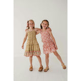 Smock Button Front Tiered Dress