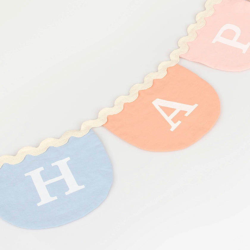 Happy Birthday Fabric Garland