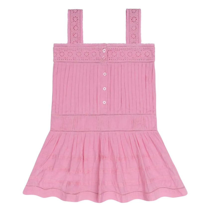 girls blush drop waist dress