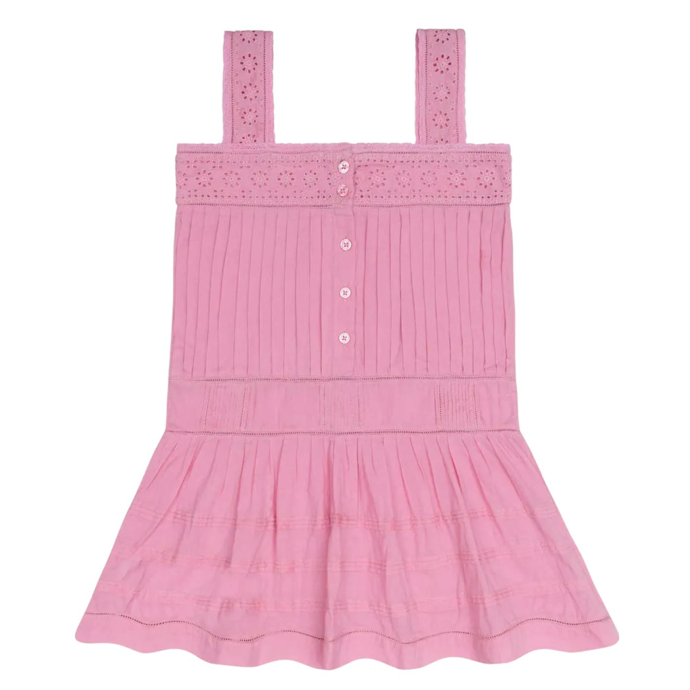 girls blush drop waist dress