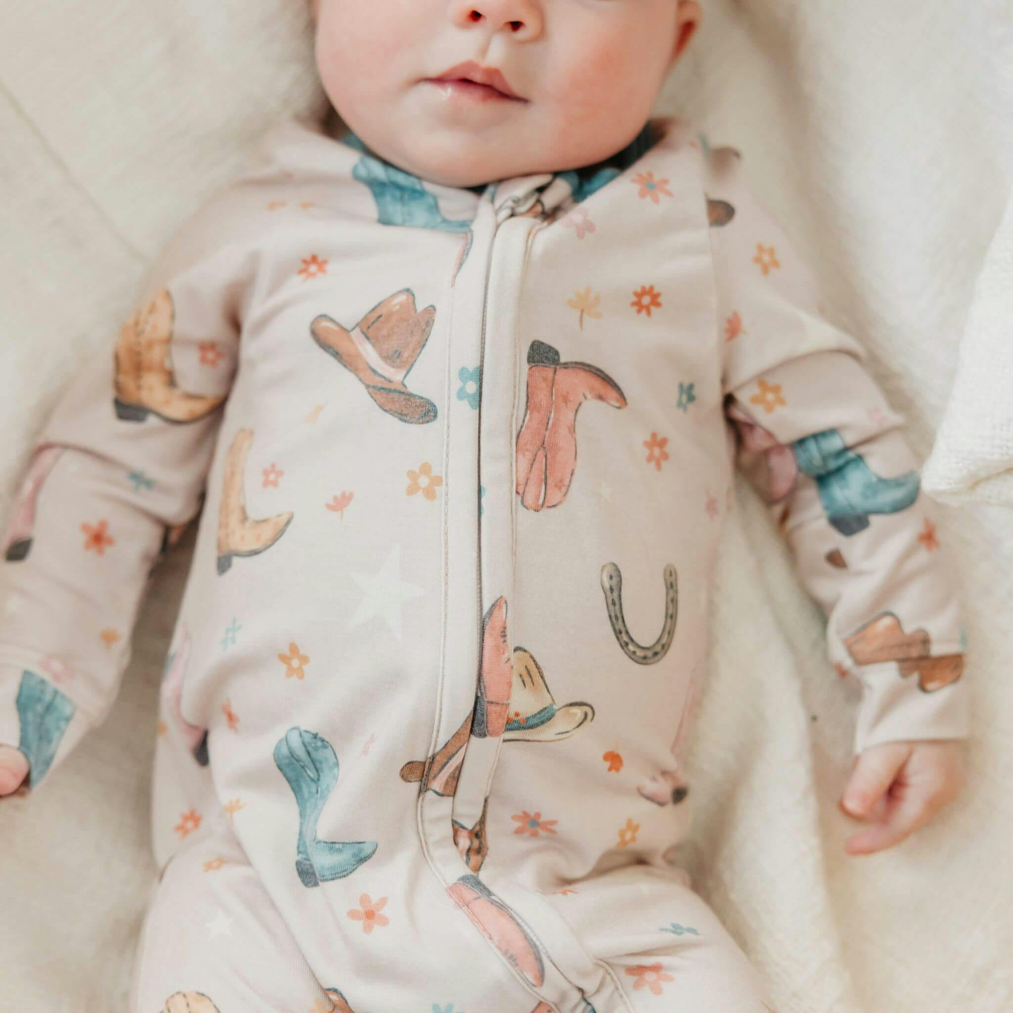Zip-Up Footie Pajama - Cheyenne