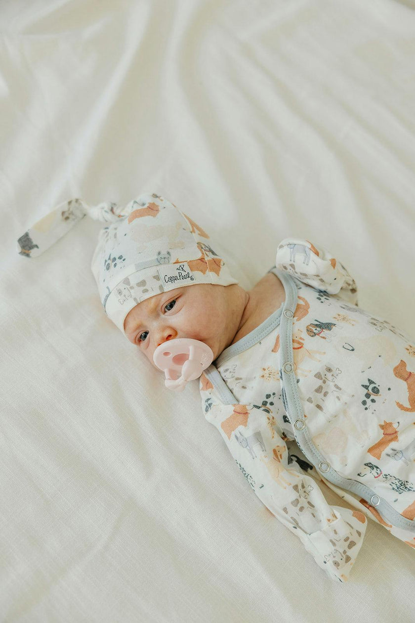 Newborn Knotted Gown - Rufus