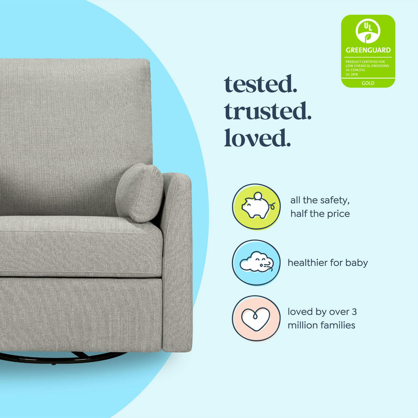 Carter's Ethan Recliner and Swivel Glider | Water Repellent & Stain Resistant fabric