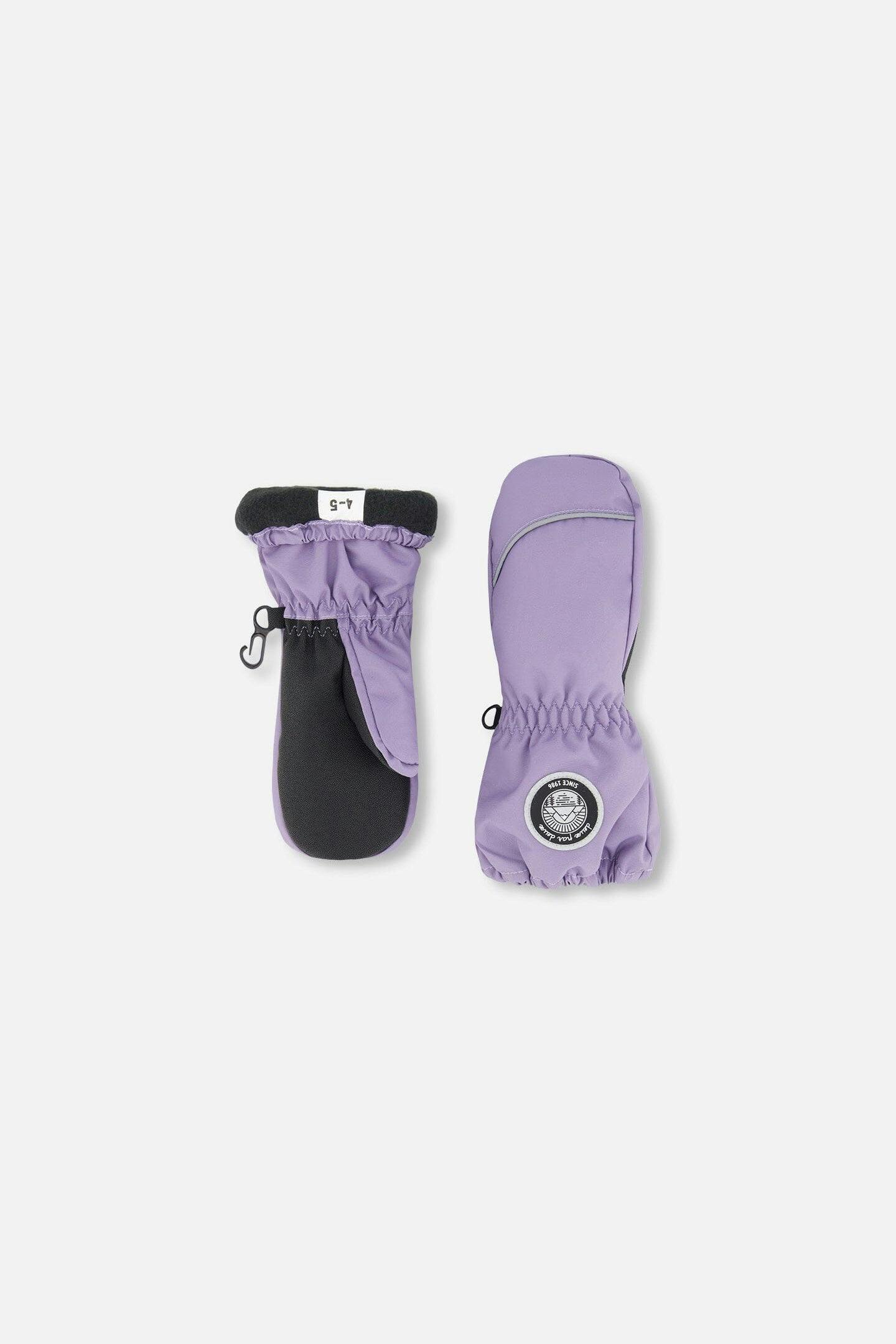 Winter Mittens Play Purple Gray