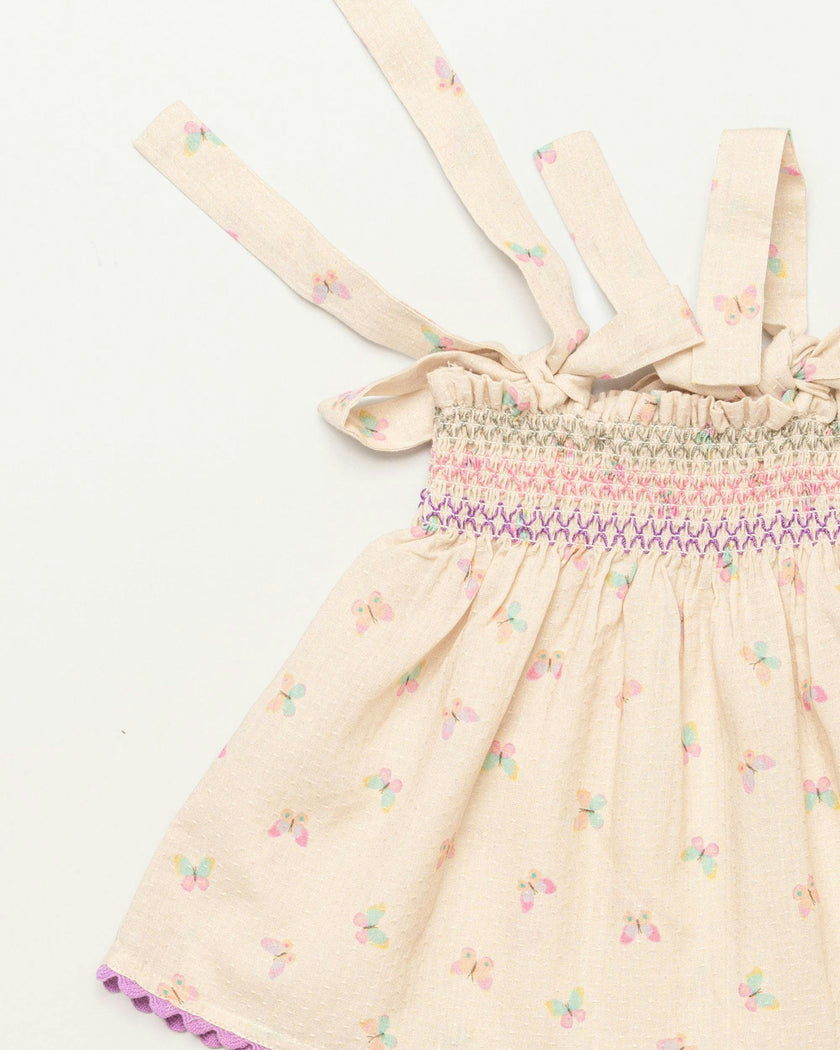 Didi Baby Smock Top & Bloomer Set - Butterflies print