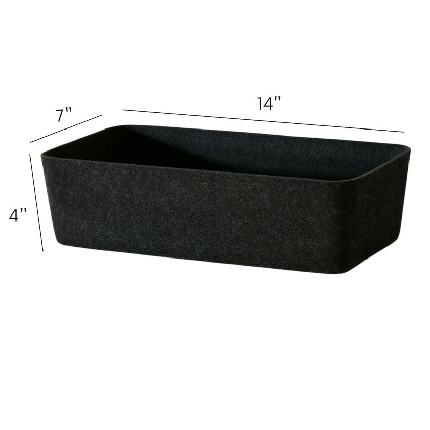 The Sculpted Bin - Long with Lid