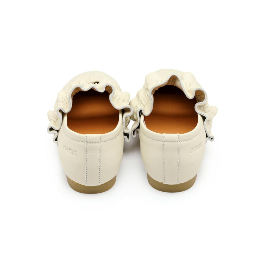 Iffie Ballerinas | Cream Sheep Leather