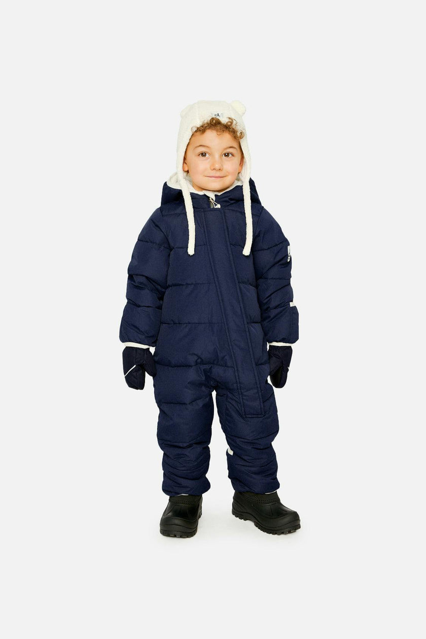 Baby Cloud One Piece Snowsuit Adapted For Car Seats Dark Blue