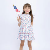 Fireworks Ruffle Dress, Multi
