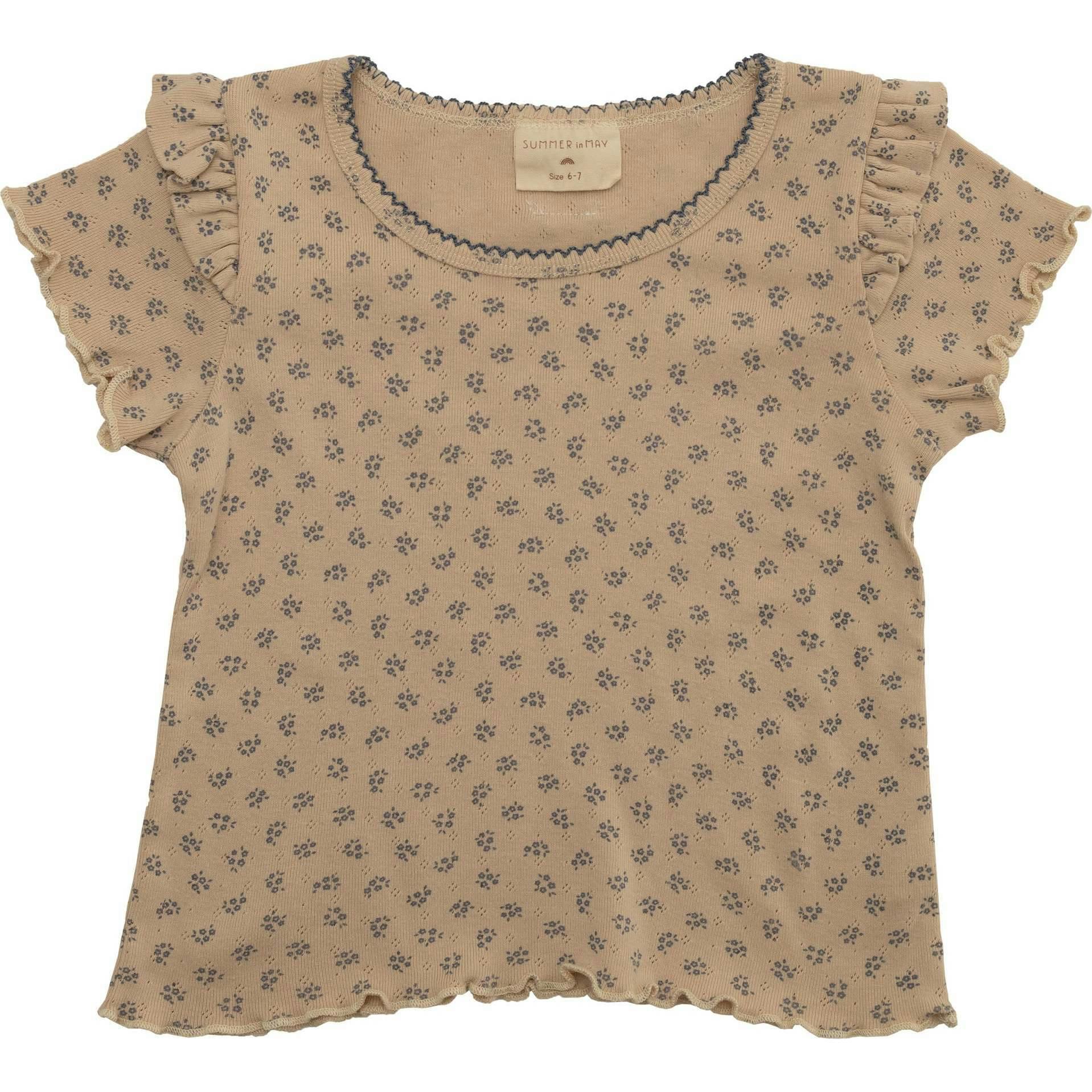 Short Sleeve Tee, Pointelle Flowers