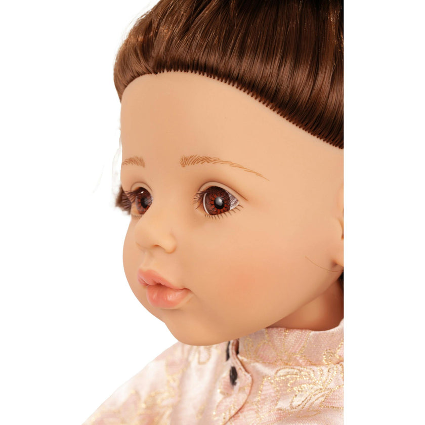 Gotz Happy Kidz Greta 75th Anniversary Jubilee  19.5" Posable Doll with Full Garments & Accessories - Long Brown Hair to Wash & Style with Beautiful Brown Eyes