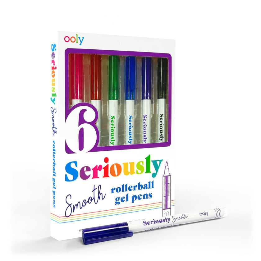 Seriously Smooth Rollerball Gel Pens - Set of 6