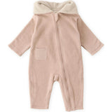 Teddy Fleece Baby Suit, Pink
