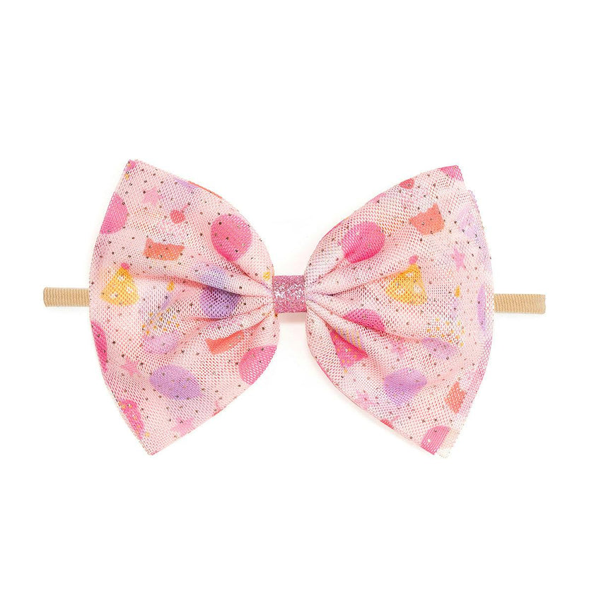 Birthday Party Tulle Bow Baby Headband