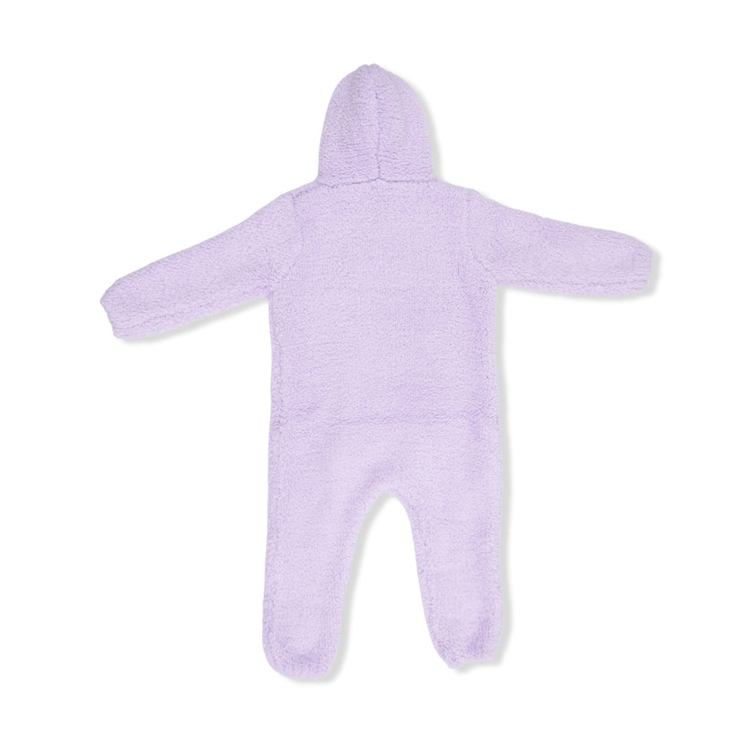 Chenille - Lavender Hooded Romper