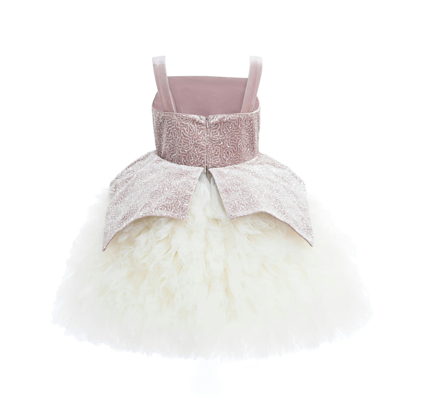 Pink Glitter & Tulle Celebration Dress