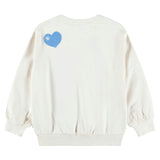 Ivory Bubble Hearts Marika Sweatshirt