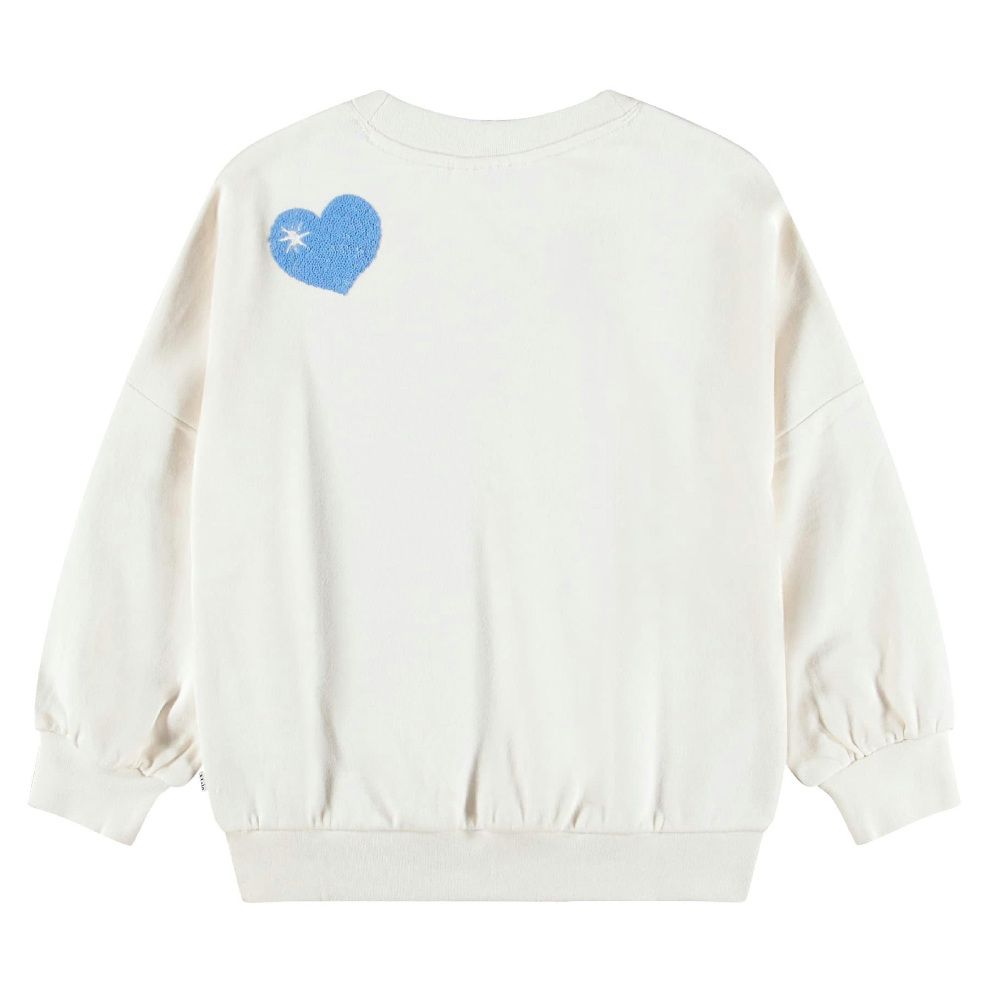 Ivory Bubble Hearts Marika Sweatshirt