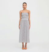 The June Nap Top - Chocolate Gingham