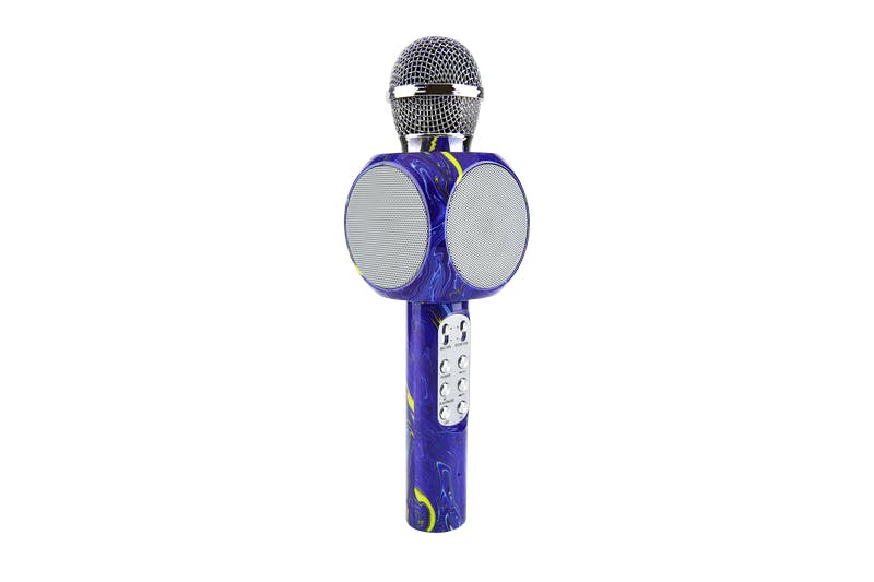 Purple Swirl Karaoke Microphone & Bluetooth Speaker