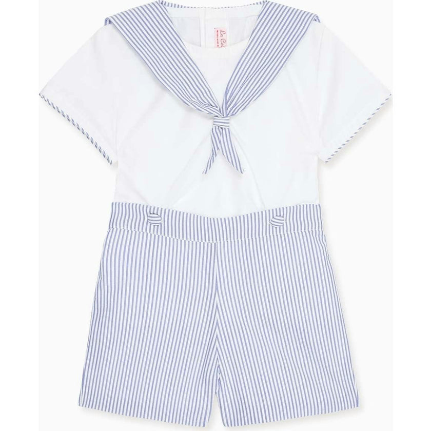 Dark Blue Stripe Antonio Baby Boy Set